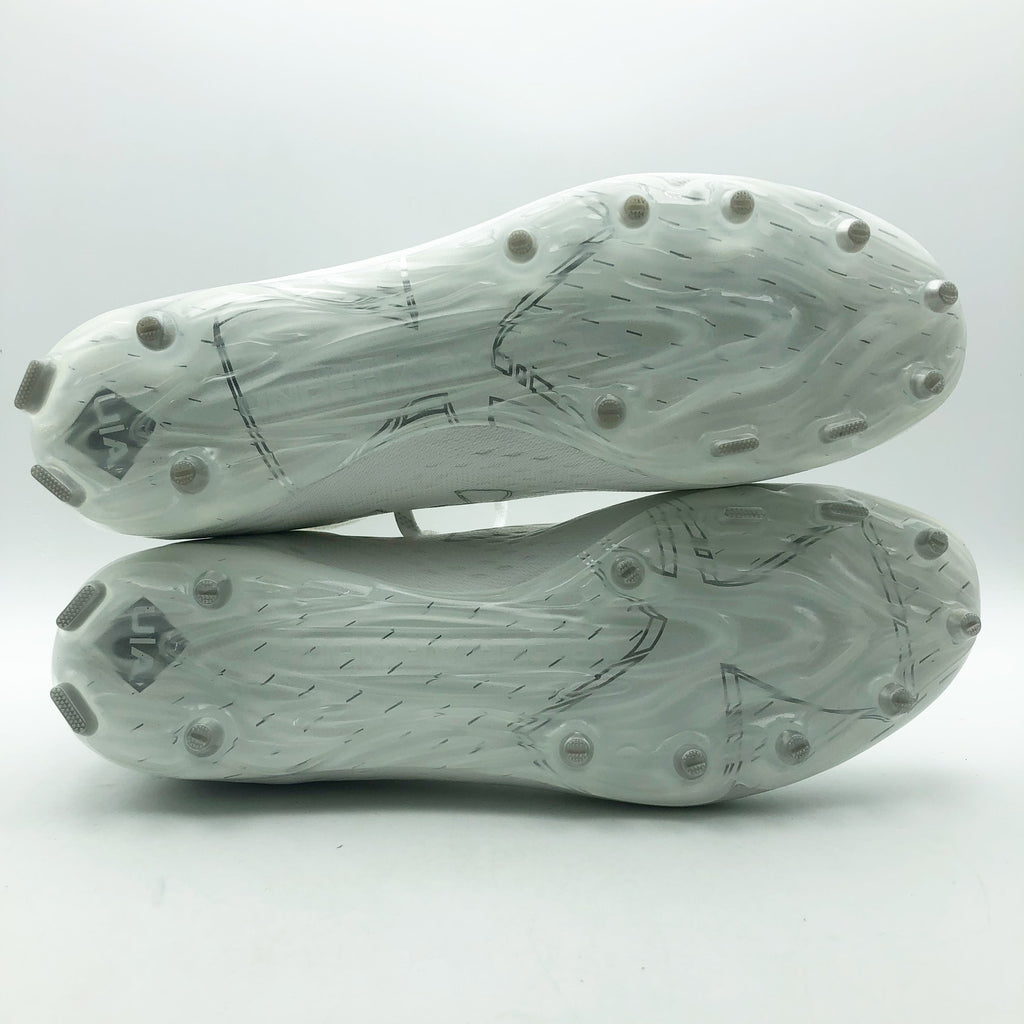 Under Armour Mens Spotlight Lux MC 2.0 Football Cleats Size 8 White Silver NWOB