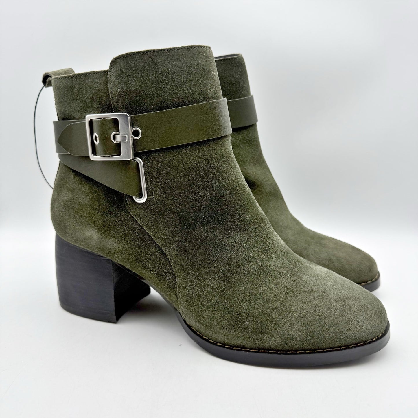 Liverpool Womens Encino Ankle Bootie US 11 M Green Suede NWOB