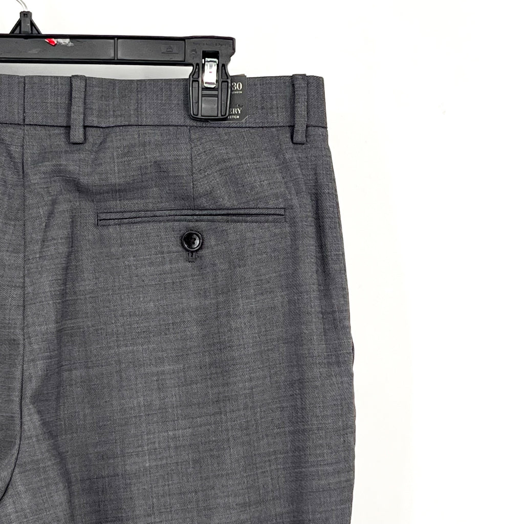 J.CREW Men's Bowery Slim-fit Pants 32x30 Charcoal Gray Wool Blend J6061 NWT