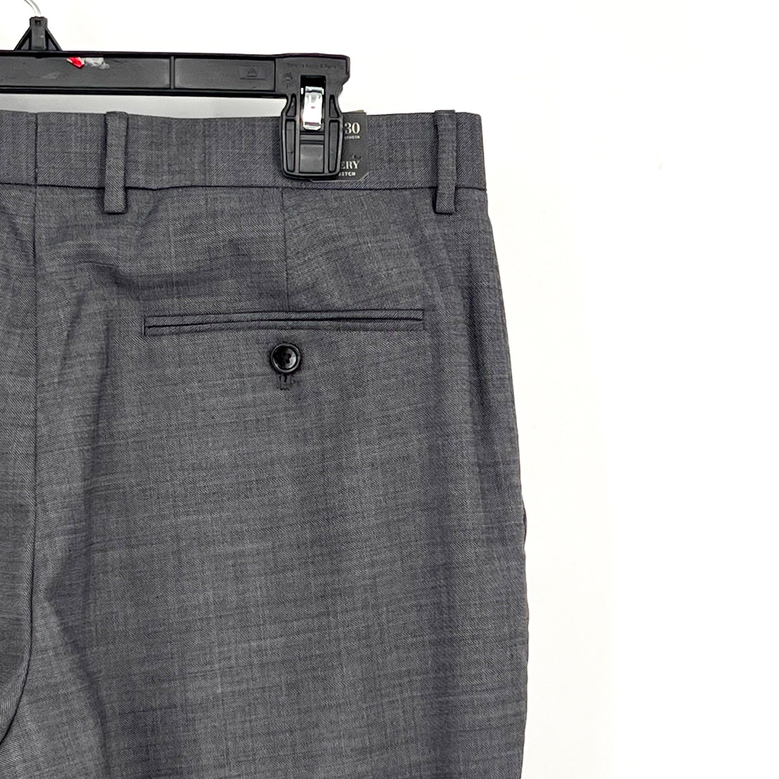J.CREW Men's Bowery Slim-fit Pants 32x30 Charcoal Gray Wool Blend J6061 NWT