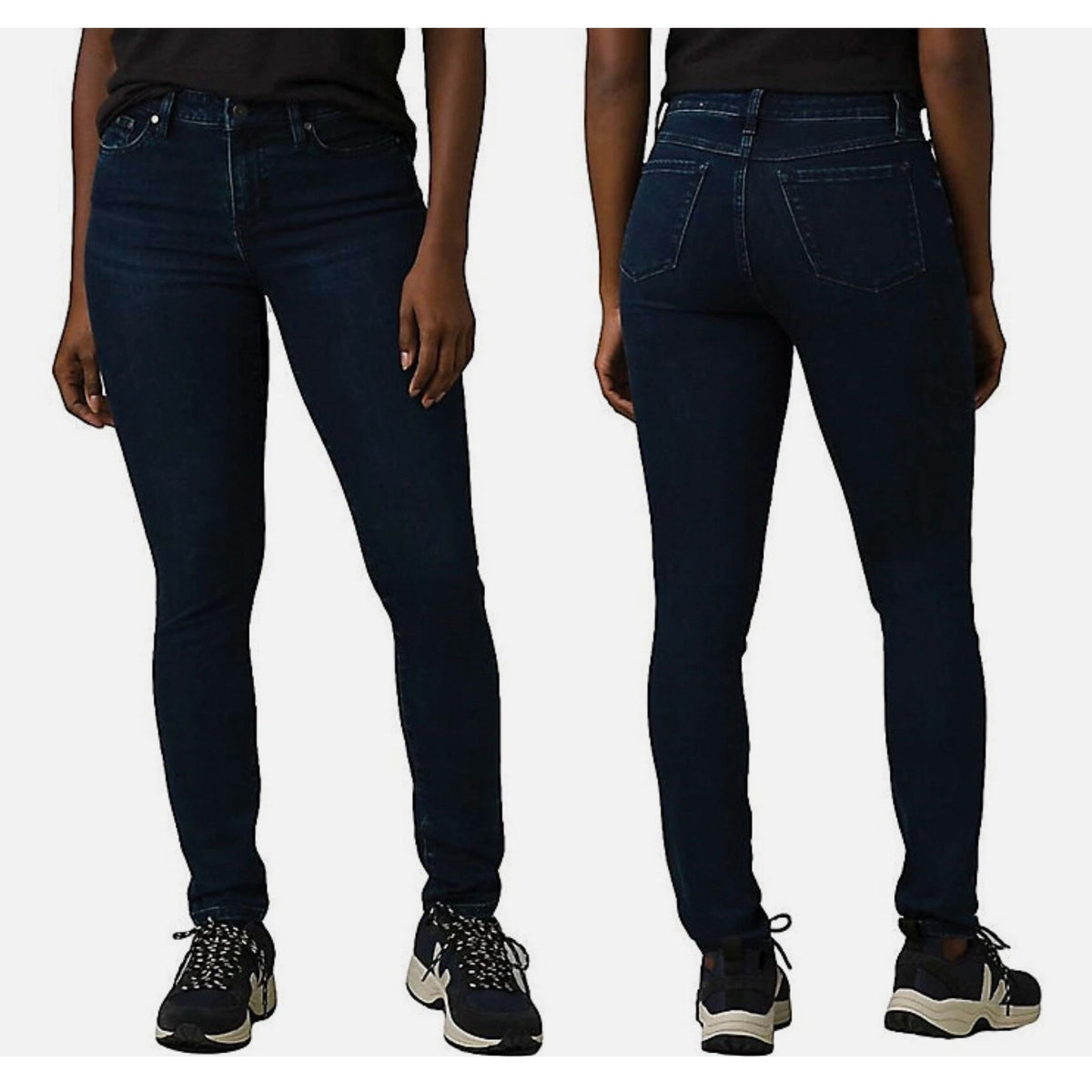 Prana Womens Sienna Skinny Jean 30x30 US 10 Deep Blue Stretch Denim Mid Rise NWT