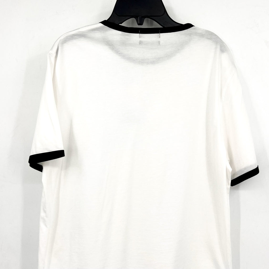 THEORY Men's Crewneck Cillian Tee Medium White Short Sleeve Cotton Jersey NWT