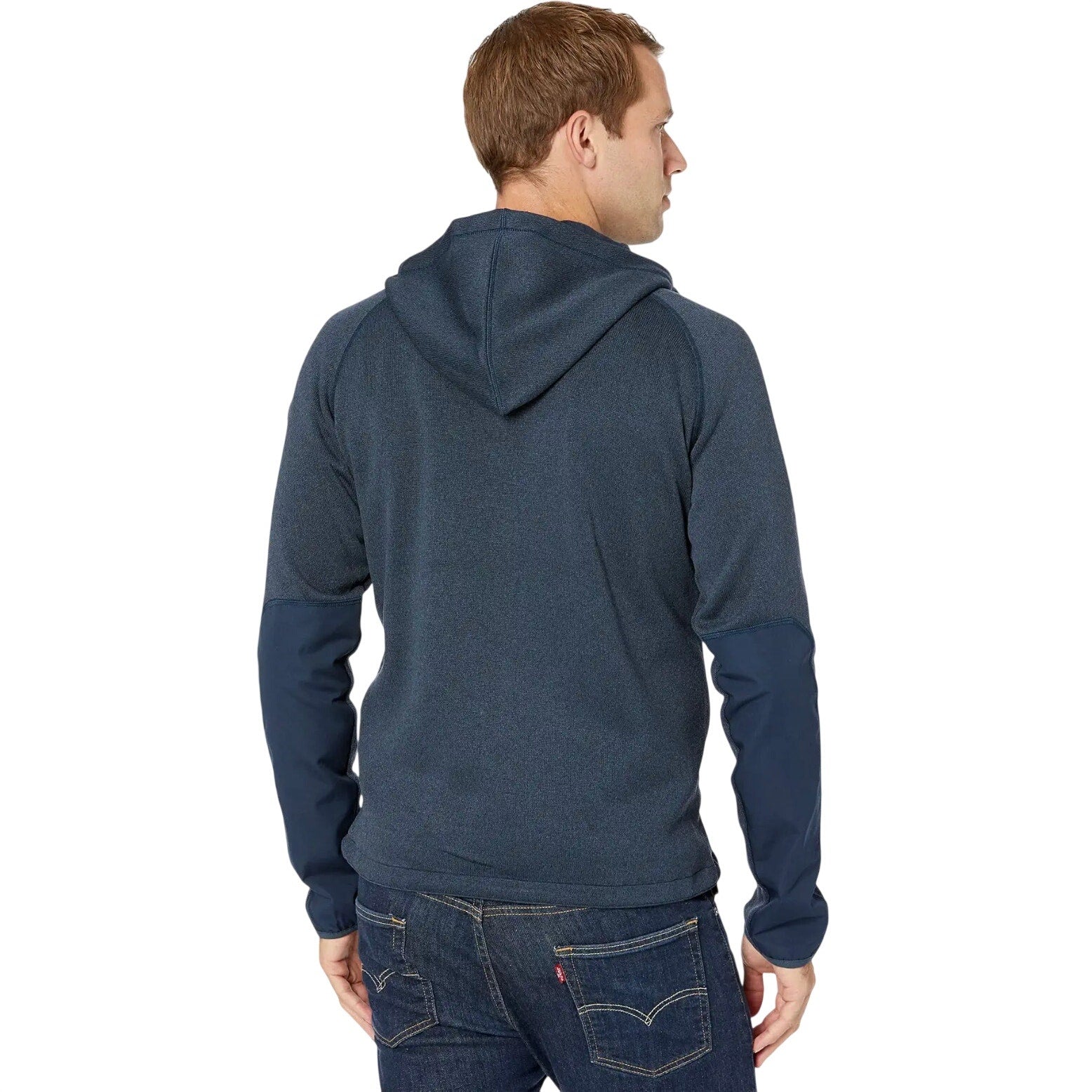 FJALLRAVEN Men's Ovik Fleece Hoodie Medium Navy Blue Jacket Full Zip NWT
