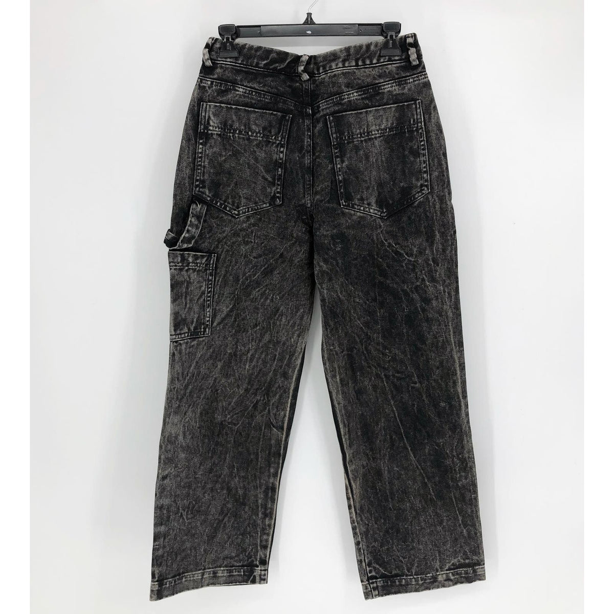 LACAUSA Women's Aiden Trouser Denim Jeans Size 6 Black Mineral Wash Mid Rise NWT