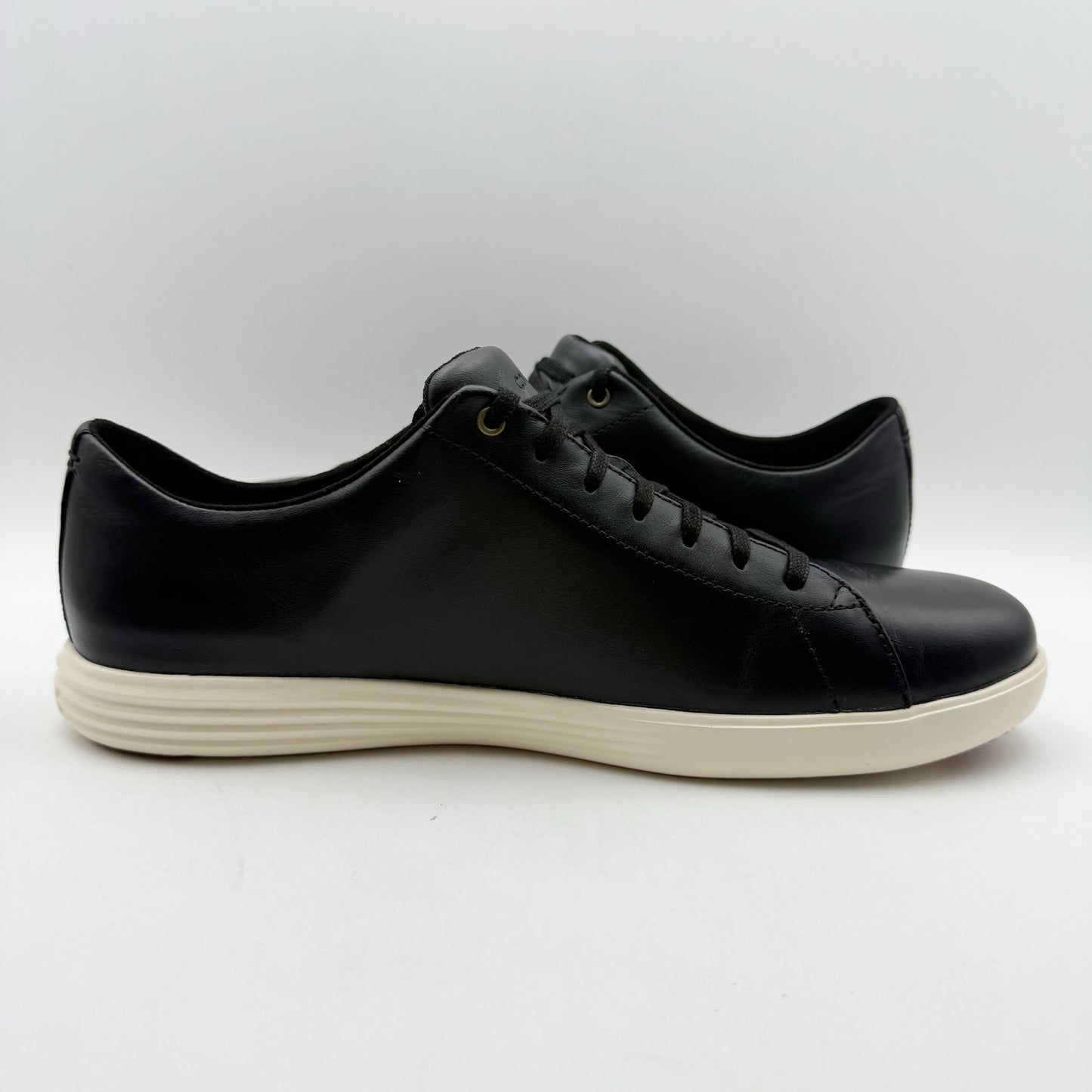 Cole Haan Mens Grand Crosscourt ll Sneakers US 10 M Black White Leather NIB