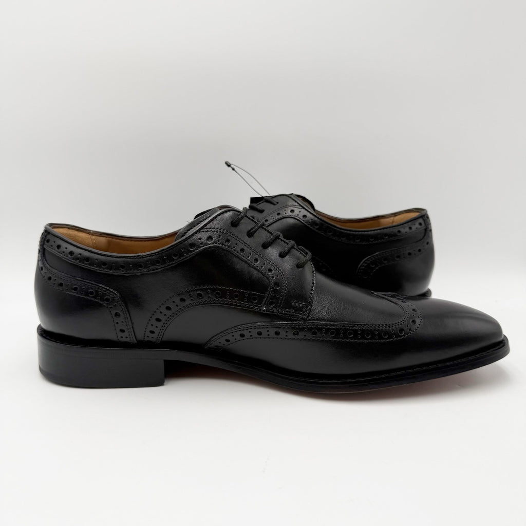 Florsheim Mens Conetta Wing Tip Oxford Shoes Size 11.5 M Black Leather NIB