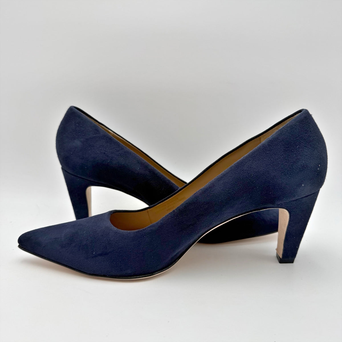 Bernardo Womens Giselle Pumps Size 9.5 M Dark Navy Blue Suede Heels NWOB