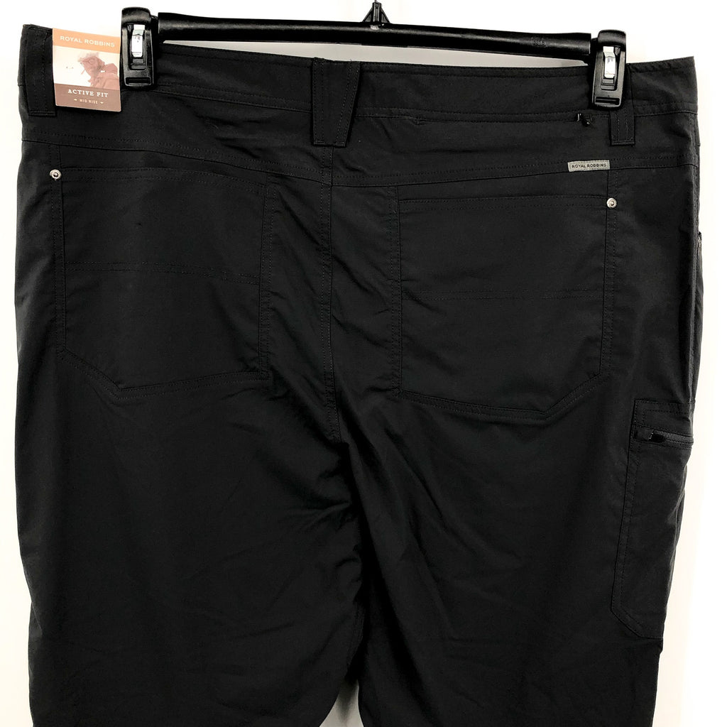 ROYAL ROBBINS Men's Active Traveler Stretch Pants 42x32 Grey Asphalt NWT