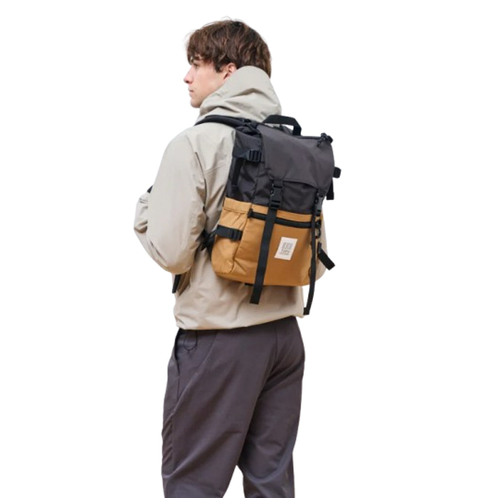 TOPO DESIGNS Unisex Rover Pack Classic 15″ Laptop Backpack Khaki Black NWT
