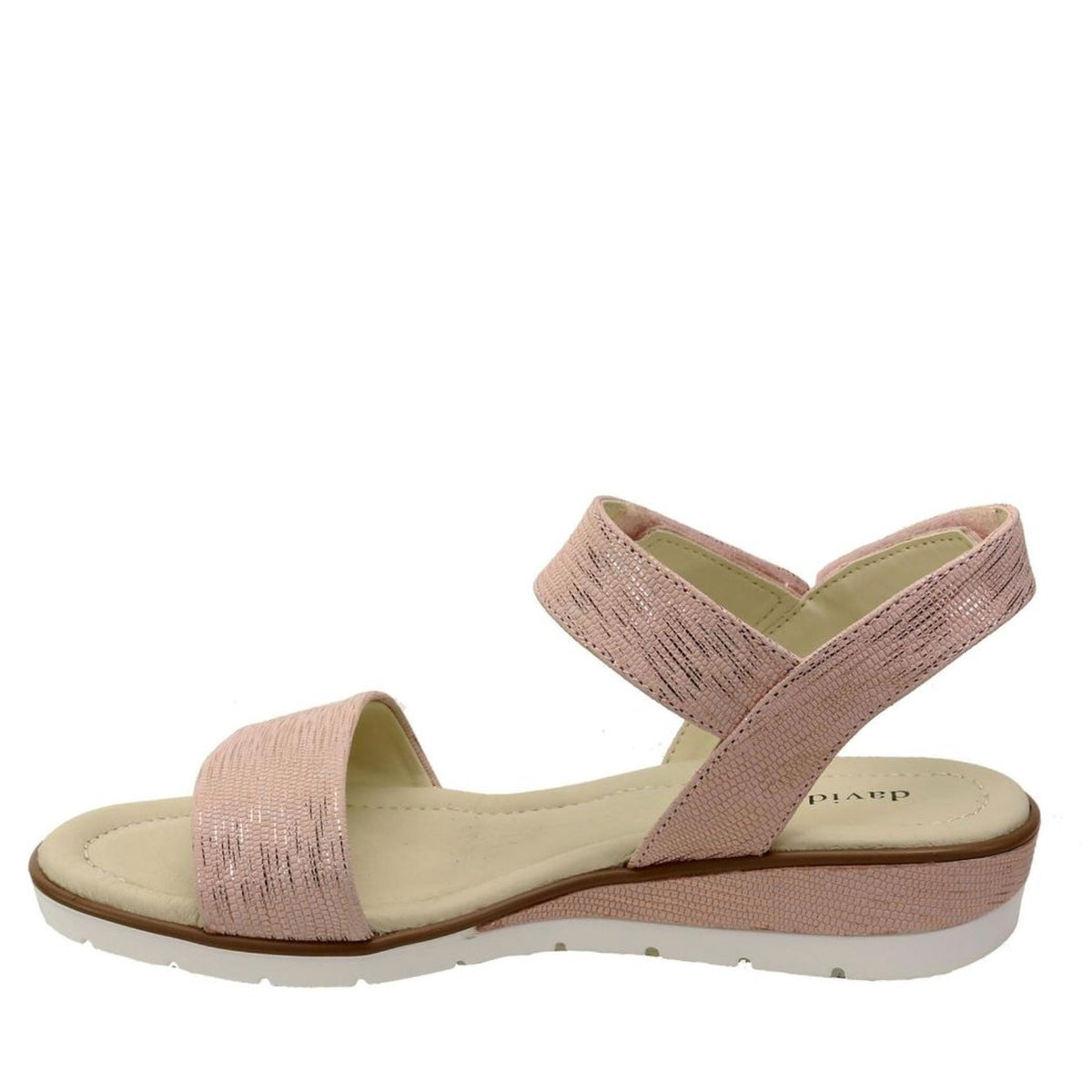 David Tate Womens Scala Sandals Size 12 M Pink Leather NWOB