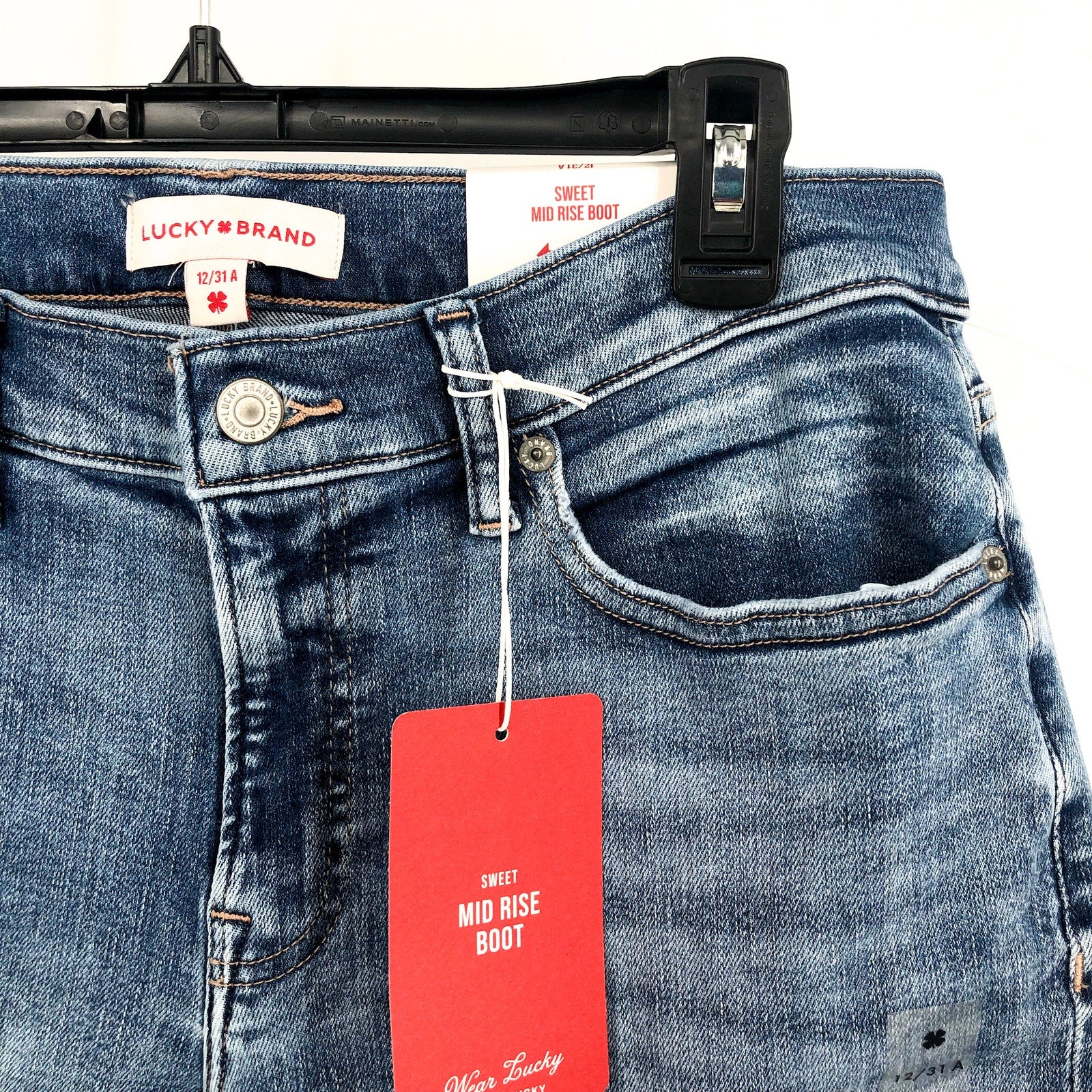 LUCKY BRAND Women's Sweet Boot Cut Jeans US 12 Blue Cabana Mid rise NWT