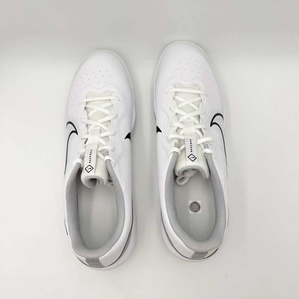 Nike Mens Alpha Huarache Varsity 4 Metal Baseball Cleats US 13 White Silver NWOB