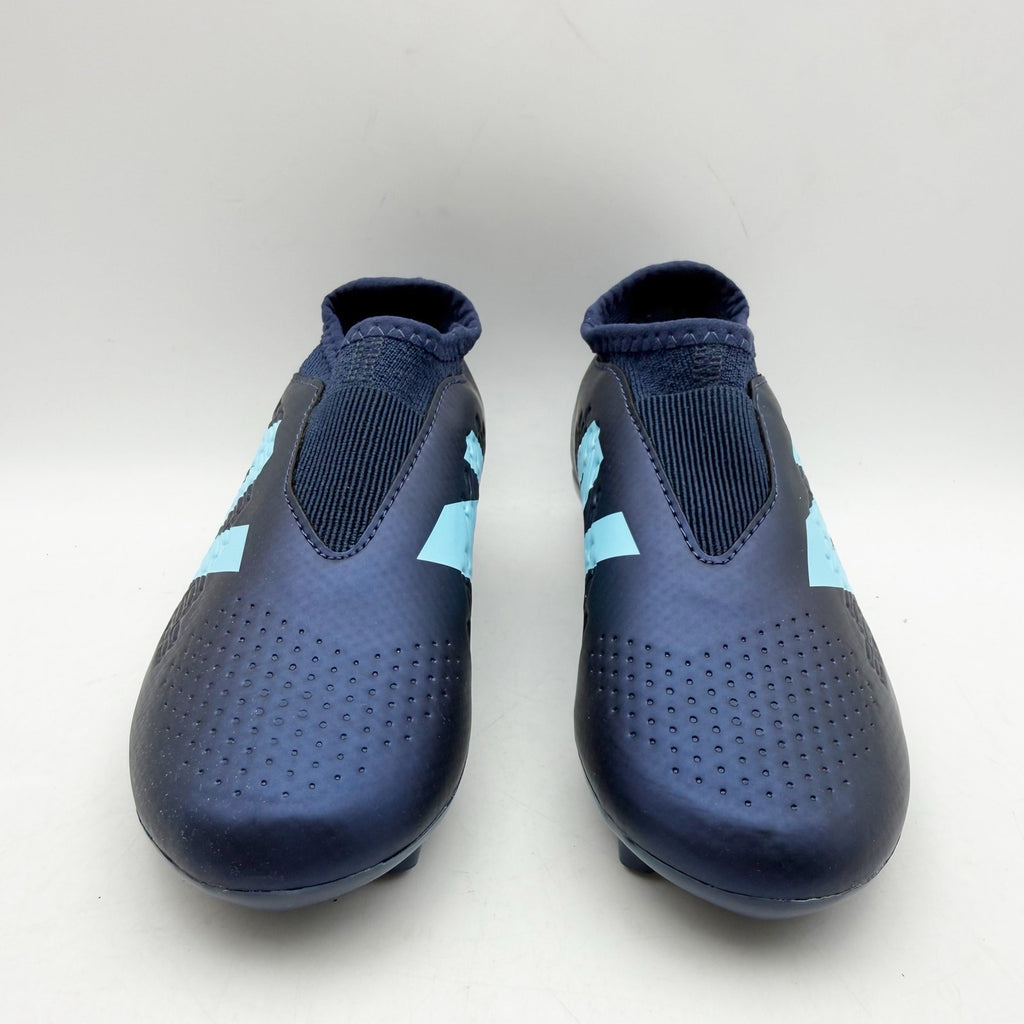 New Balance Kids Tekela Magique FG V4+ Football Cleats US 12 EU 30 Navy NIB