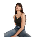 Madewell Women's Ribbed Spaghetti-Strap Bodysuit XS Black Thong AN423 NWT