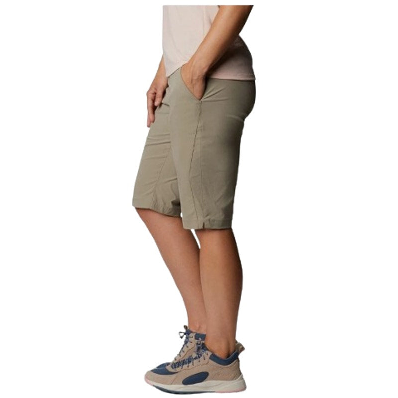 COLUMBIA Women's Anytime Outdoor Long Shorts Size 4 Khaki Stretch NWT