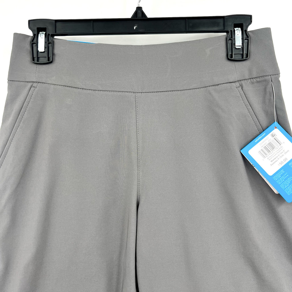 COLUMBIA Women's All Seasons Shorts Small Gray 9" Inseam Omni Shade UPF 50 NWT