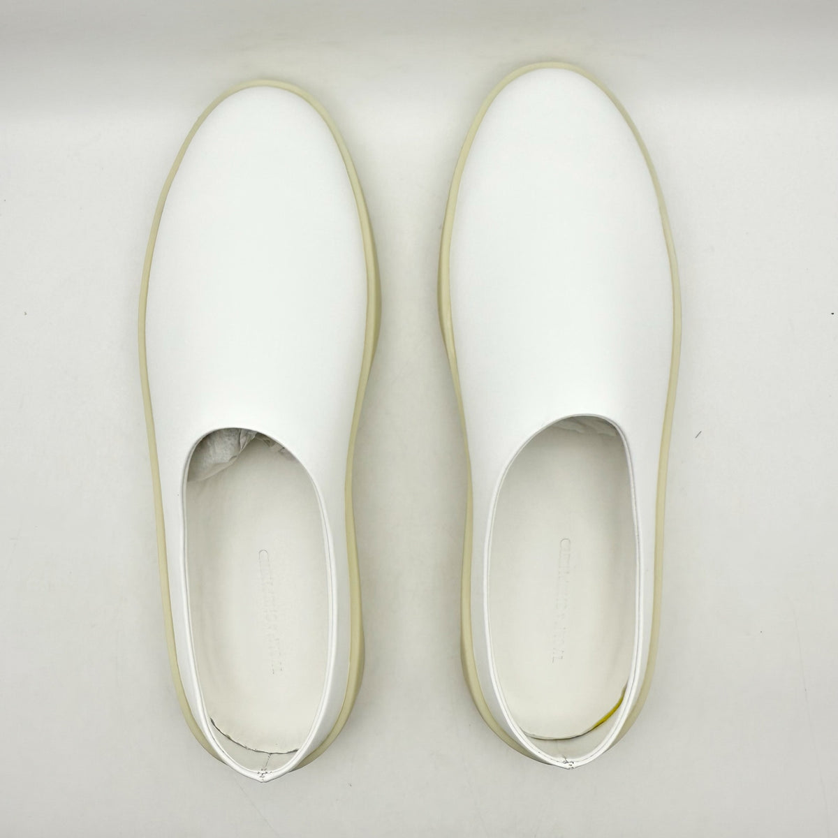 Wolf & Shepherd Cruise Mule Slip On Shoe Mens 5.5 Womens 7 White Leather NIB