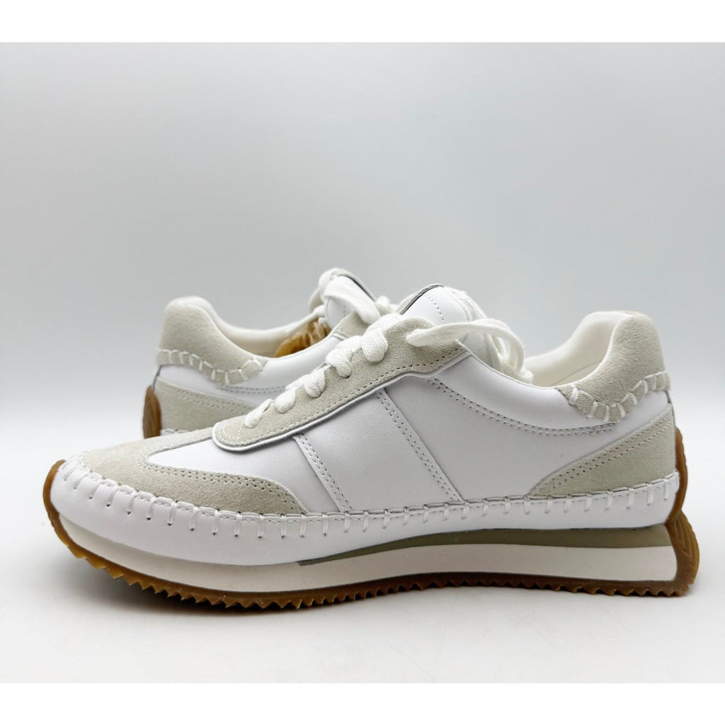 Cole Haan Womens Grandpro Premier Runners Size 7 White Silver Casual Sneaker NIB