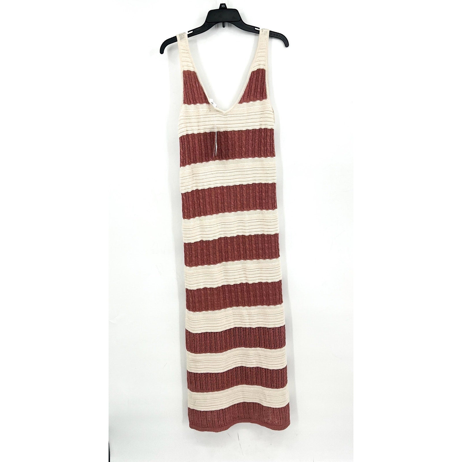 SPLENDID Women's Nicola Knit Tank Dress Medium Sunset White Sand Stripe NWT
