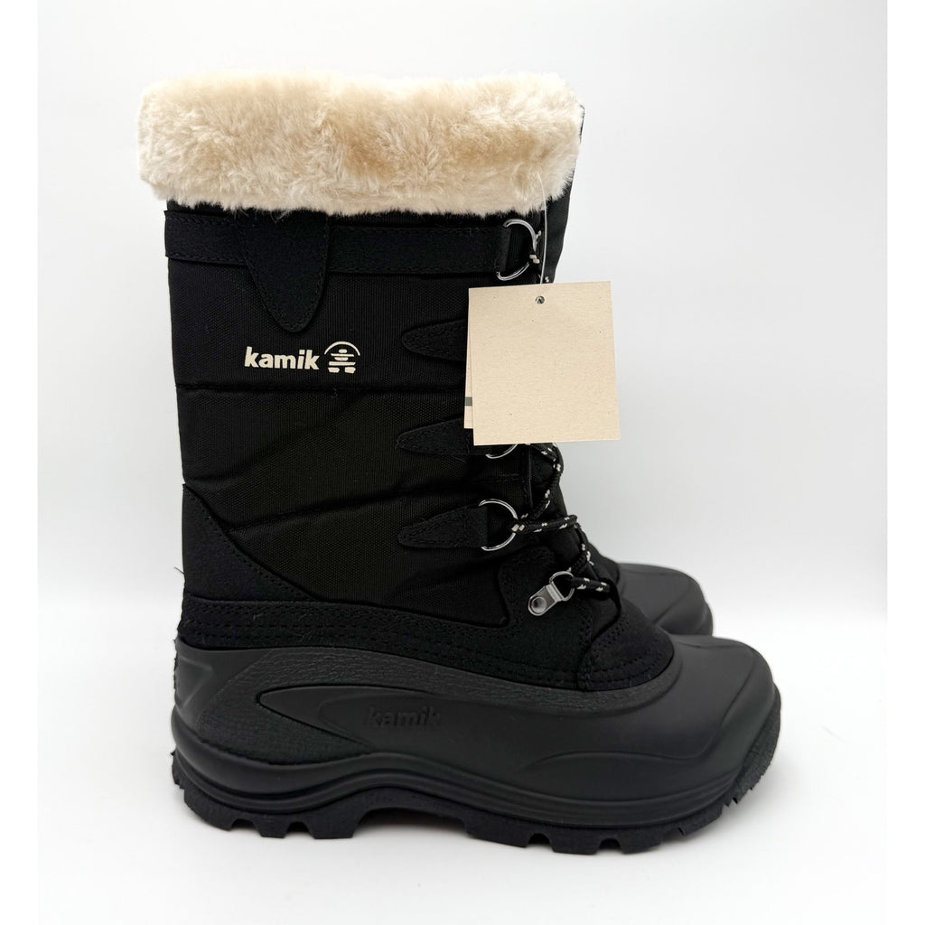 Kamik Womens Shellback Snow Boots US 8 EU 39 Black Waterproof NIB