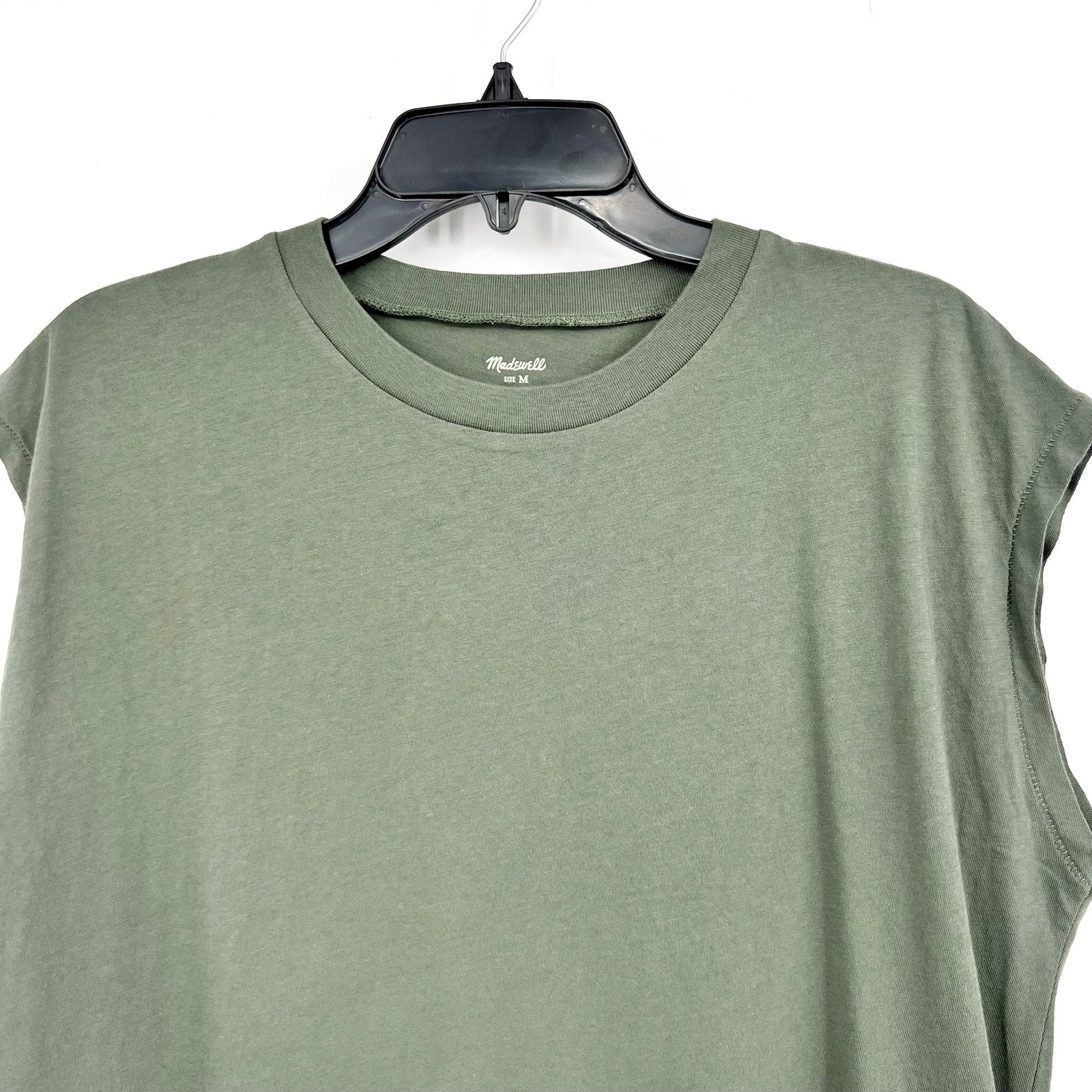 MADEWELL Women's Northside Vintage Muscle Tank Top Medium Foraged Green NWT