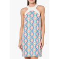 TRINA TURK Women's Halter Triton Dress Size 4 Gulfstream White Multi Floral NWT