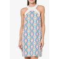 TRINA TURK Women's Halter Triton Dress Size 4 Gulfstream White Multi Floral NWT