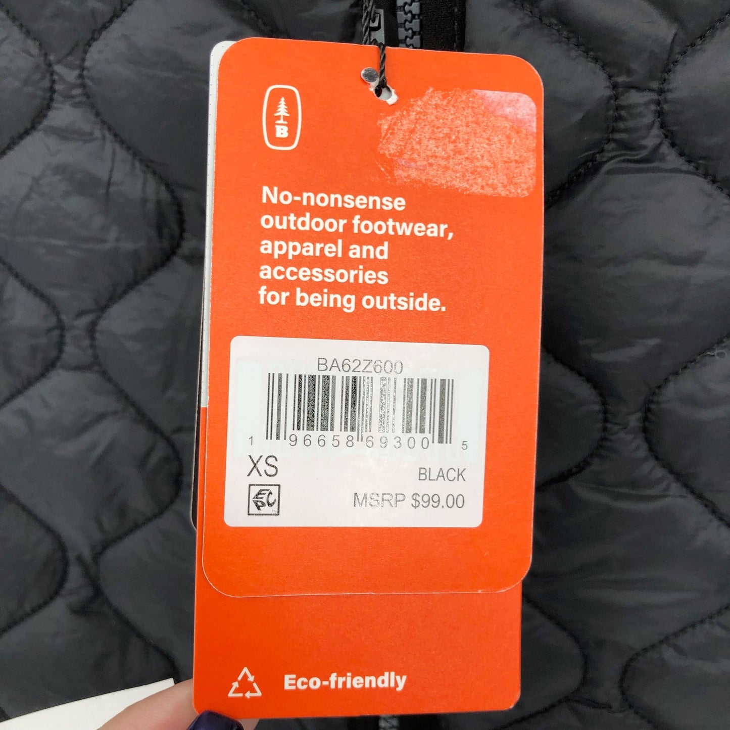 BASS OUTDOOR Women's Olympic Jacket XS Black Packable Quilted Insulated NWT