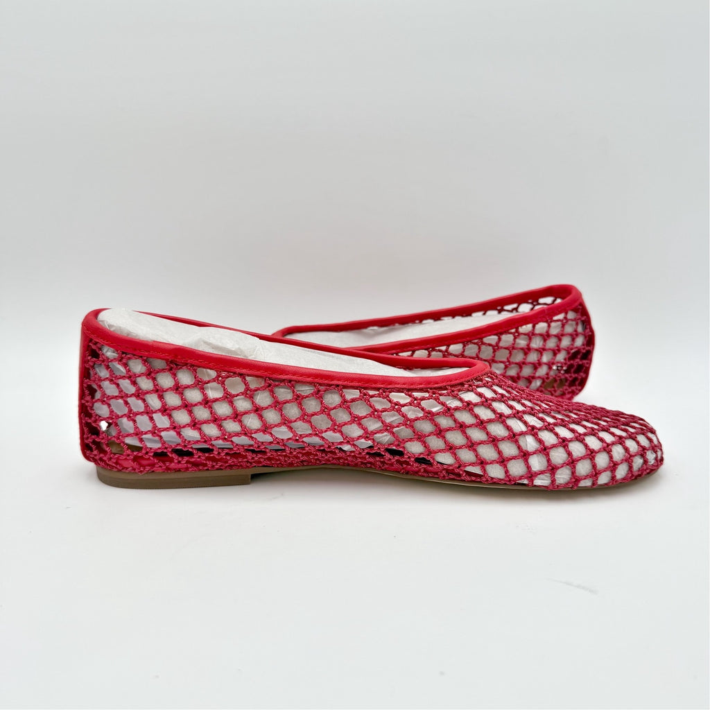 Marc Fisher Ltd. Womens Jazlyn Flats Size 8.5 M Red Leather NWOB
