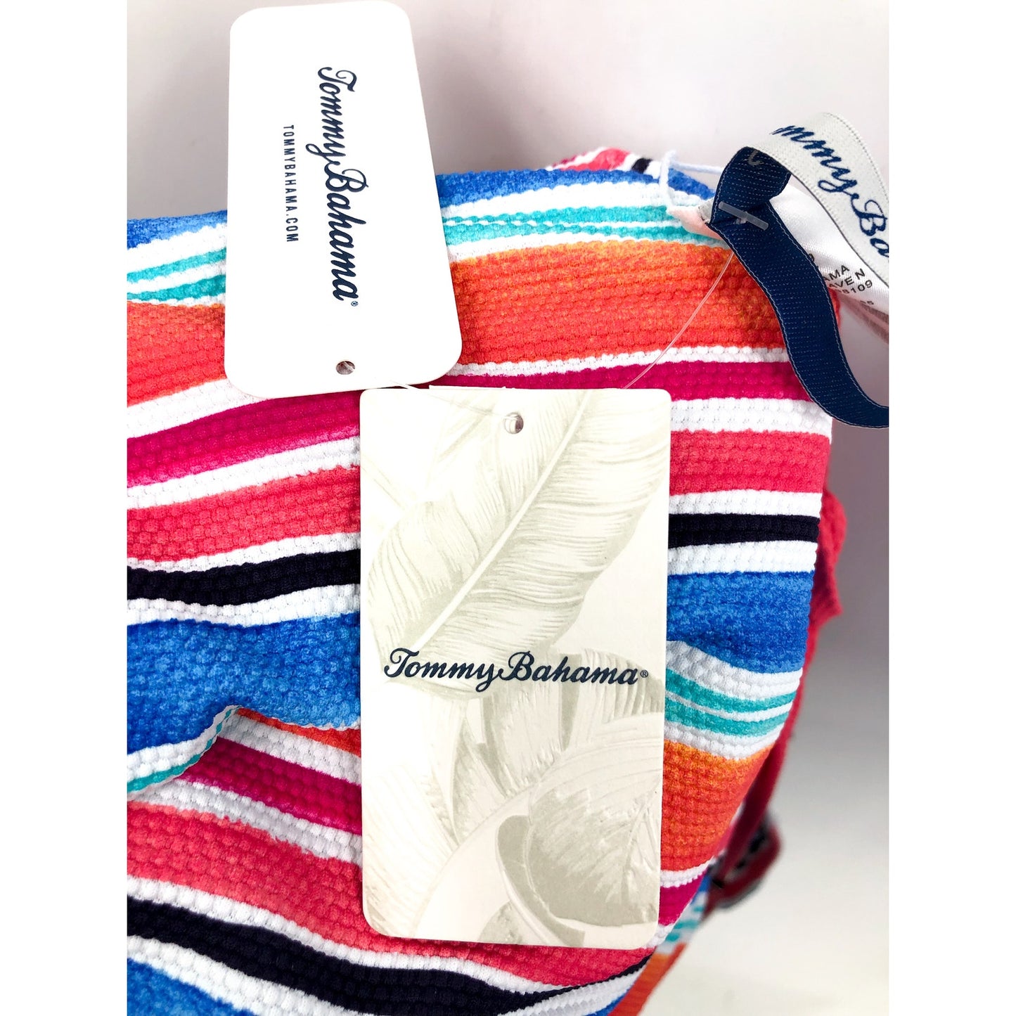 TOMMY BAHAMA Island Cays Oasis One-Piece Swimsuit Size 14 Pink Reversible