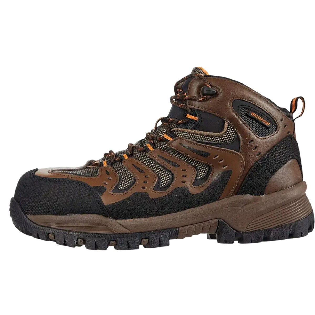 Propet Mens Sentry Work Boots US 8 XX (5E) Brown Composite Toe Waterproof NWOB
