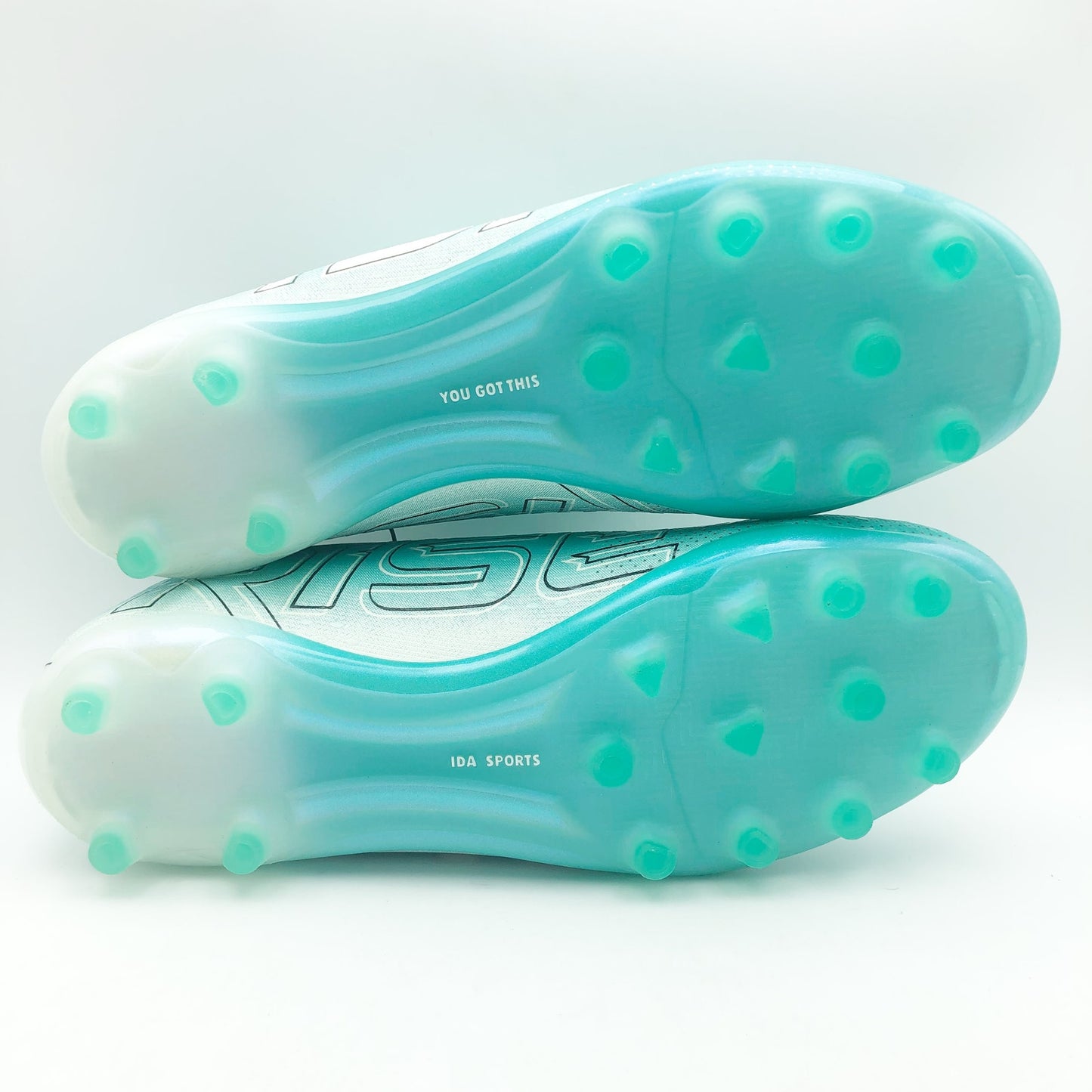 IDA Women's Rise Club FG Molded Soccer Cleats Size 9.5 Teal White NWOB