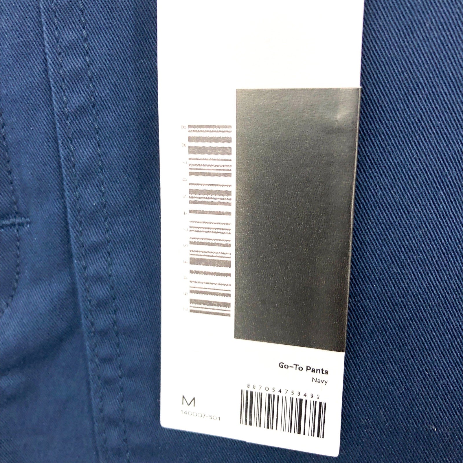 LABEL Women Go-to Pants Medium Navy Blue Relaxed Fit High Rise Crop Pockets NWT