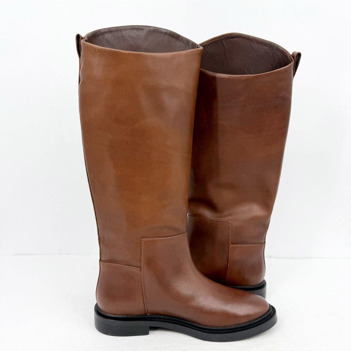Steve Madden Womens Gaige Knee High Boots Size 9.5 M Brown Leather NIB