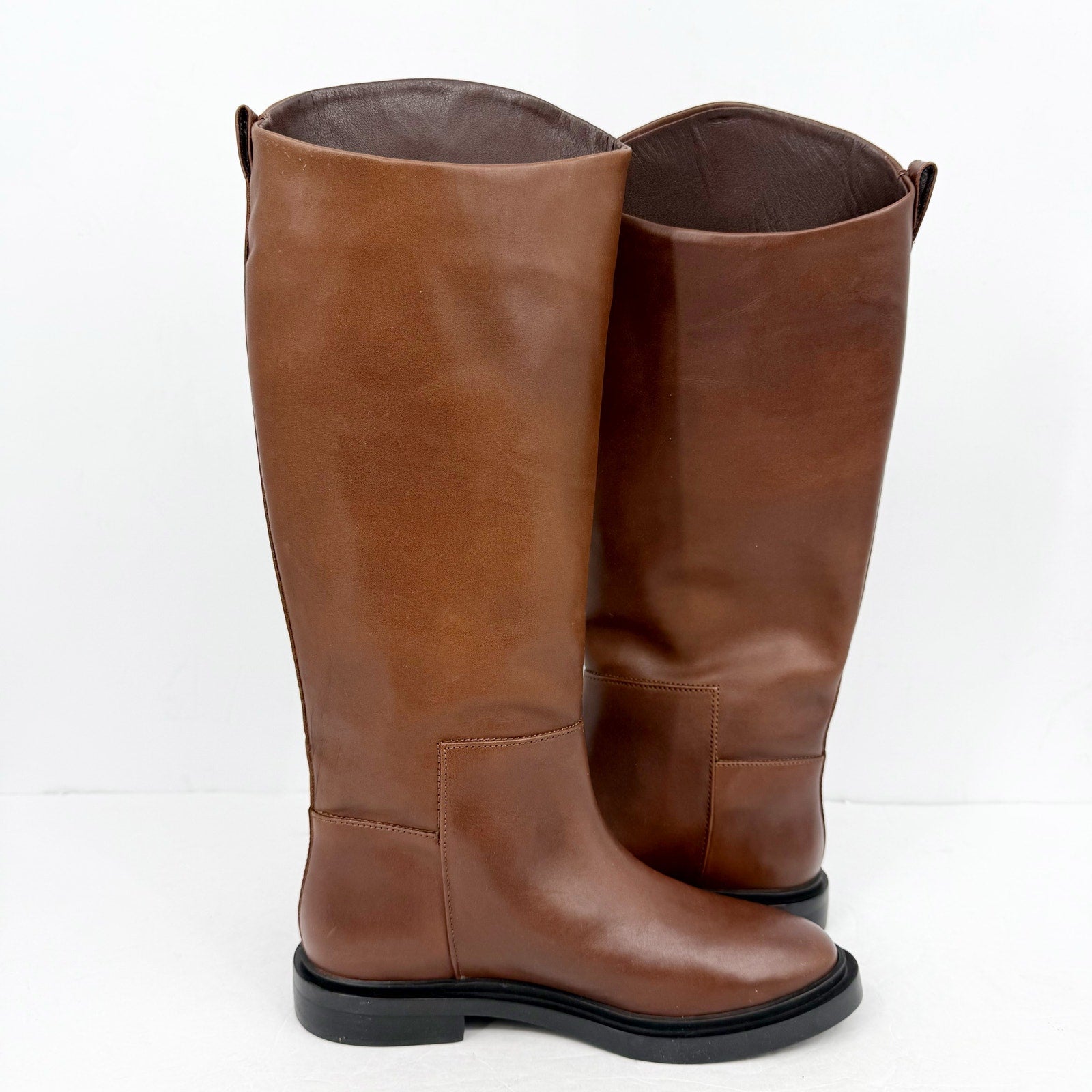 Steve Madden Womens Gaige Knee High Boots US 9.5 M Brown Leather NIB
