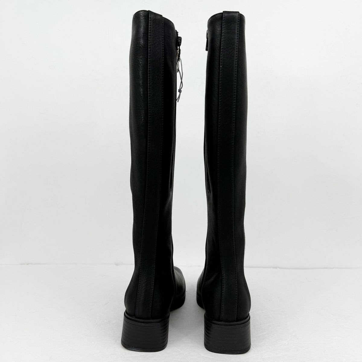 Aerosoles Womens Daria Knee High Boots Size 7 M Black Vegan Leather NIB