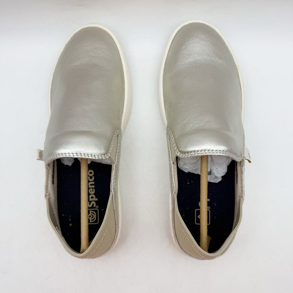 Spenco Womens Saylor Slip On Sneakers US 5 M EU 35 Champagne Gold Leather NIB