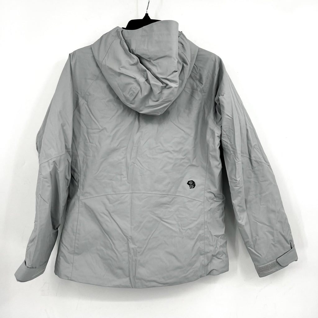 Mountain Hardware Womens Firefall 2 Winter Jacket Small Grey Zip Hood NWOT