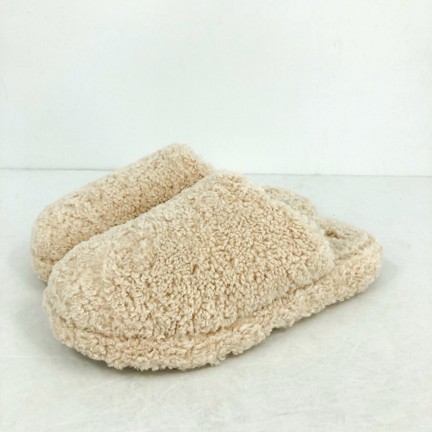 FitFlop Womens Iqushion D-Luxe Padded Teddy Mules US 9 EU 41 Cream Beige NIB