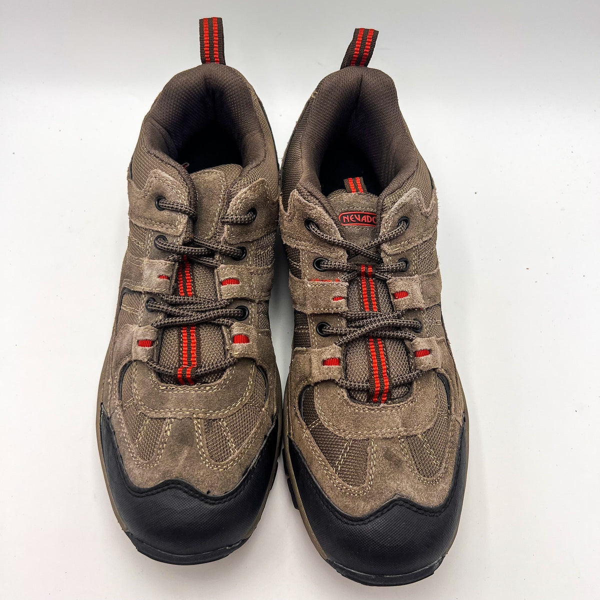 NEVADOS Mens Boomerang ll Low Hiking Sneakers Size 13 EU 47.5 Tan Leather NWOB