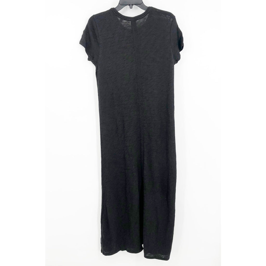 ATM ANTHONY THOMAS MELILLO Tee Midi Dress Small Black Crewneck Short Sleeve NWT