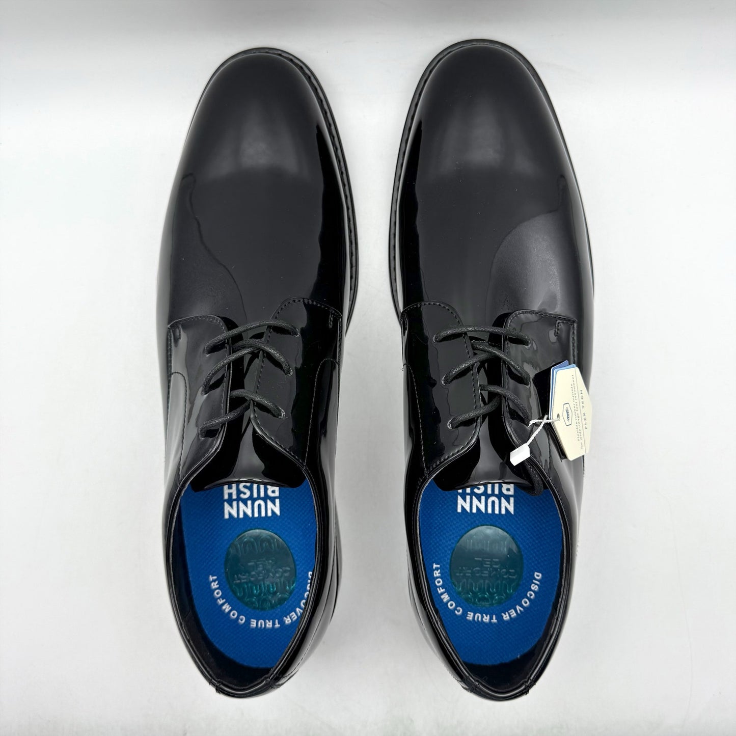 Nunn Bush Mens Centro Formal Flex Plain Toe Oxford Shoes 12 M EU 45 Black NIB