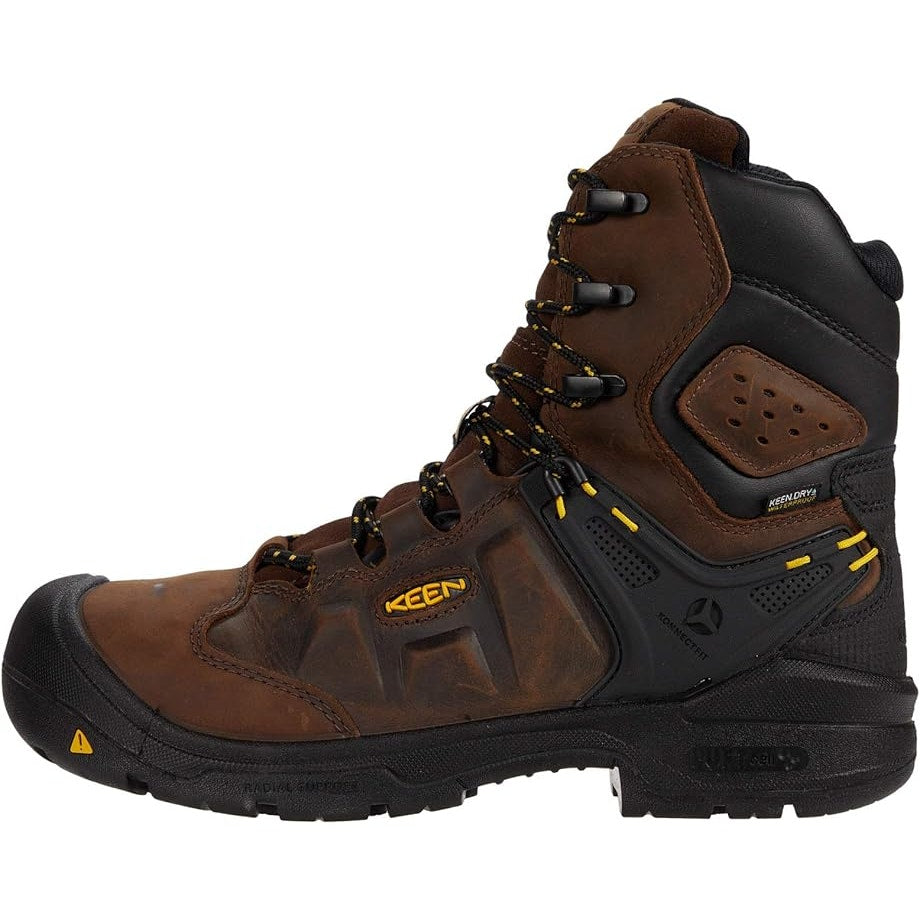 KEEN Mens Utility Dover 8" Work Boot US 14 D EU 47.5 Brown WP Carbon Toe NIB