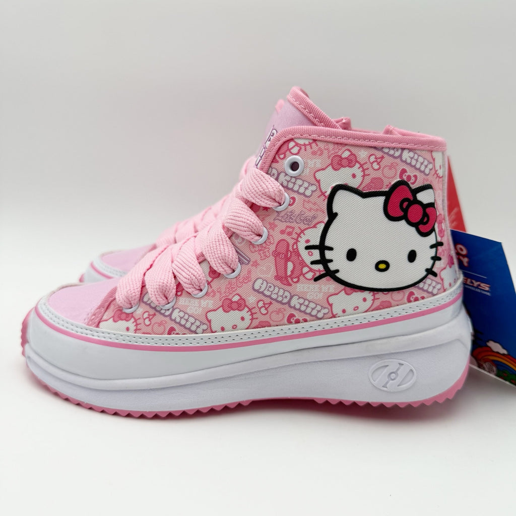 Heelys Girls Veloz Chi Hello Kitty Sneakers US 3 EU 34 Pink Canvas NIB
