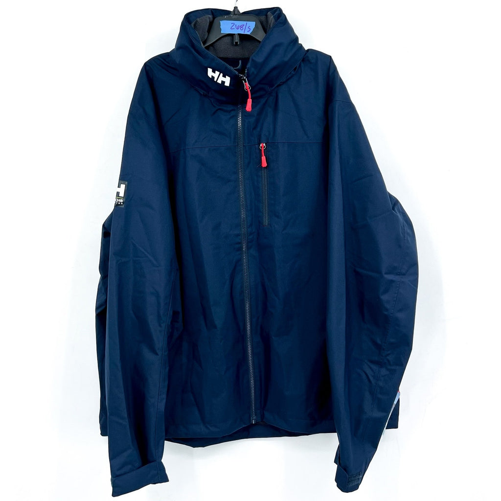 Helly Hansen Mens Crew Midlayer Sailing 2.0 Jacket 2XL Navy Blue Hood WP NWT