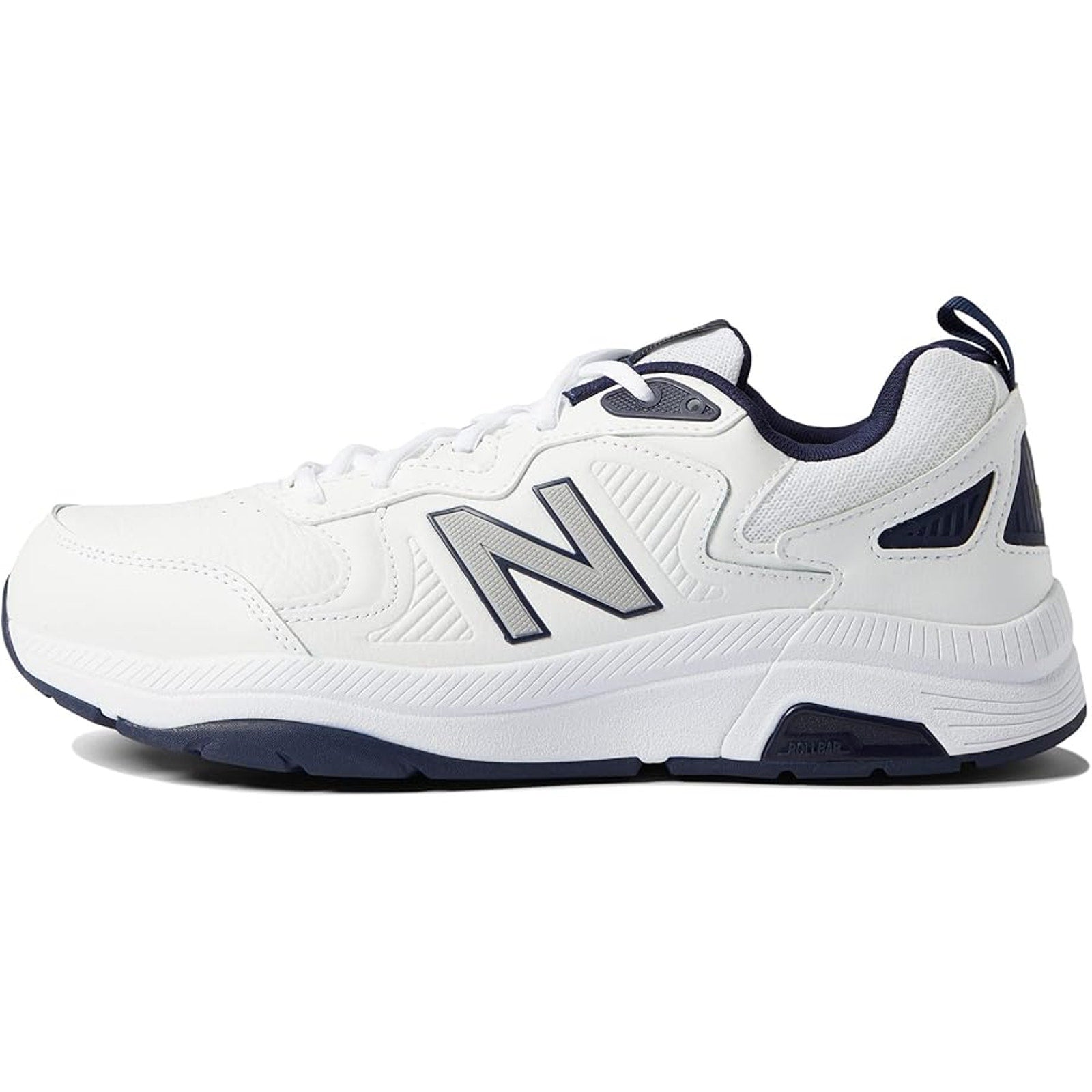 New Balance Mens 857v3 Training Shoes US 7.5 XW White Navy Athletic NIB