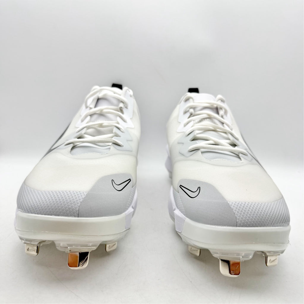 Nike Force Zoom Trout 9 Pro Low Metal Baseball Cleats Mens 14 White FB2907 NWOB