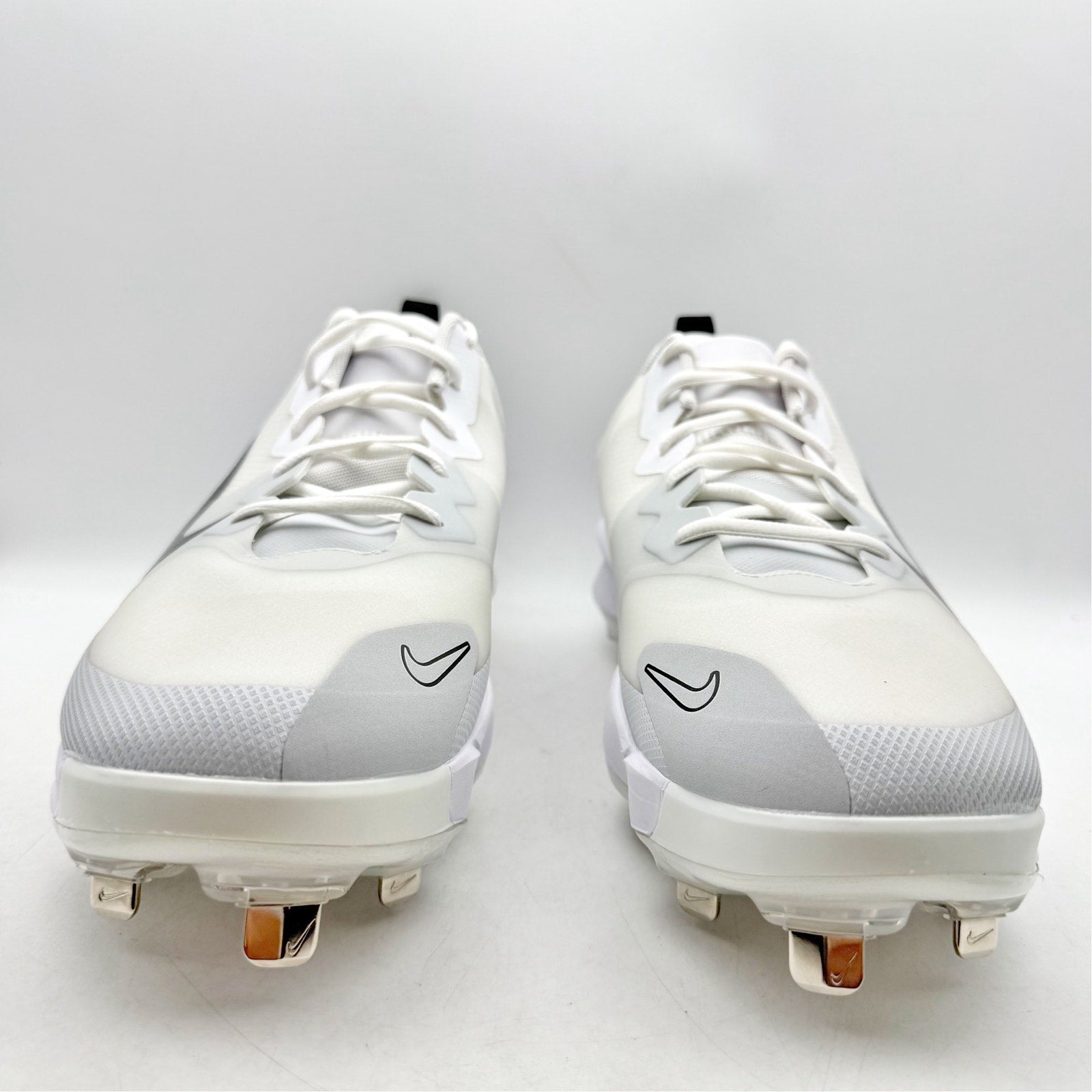 Nike Force Zoom Trout 9 Pro Low Metal Baseball Cleats Mens 14 White FB2907 NWOB