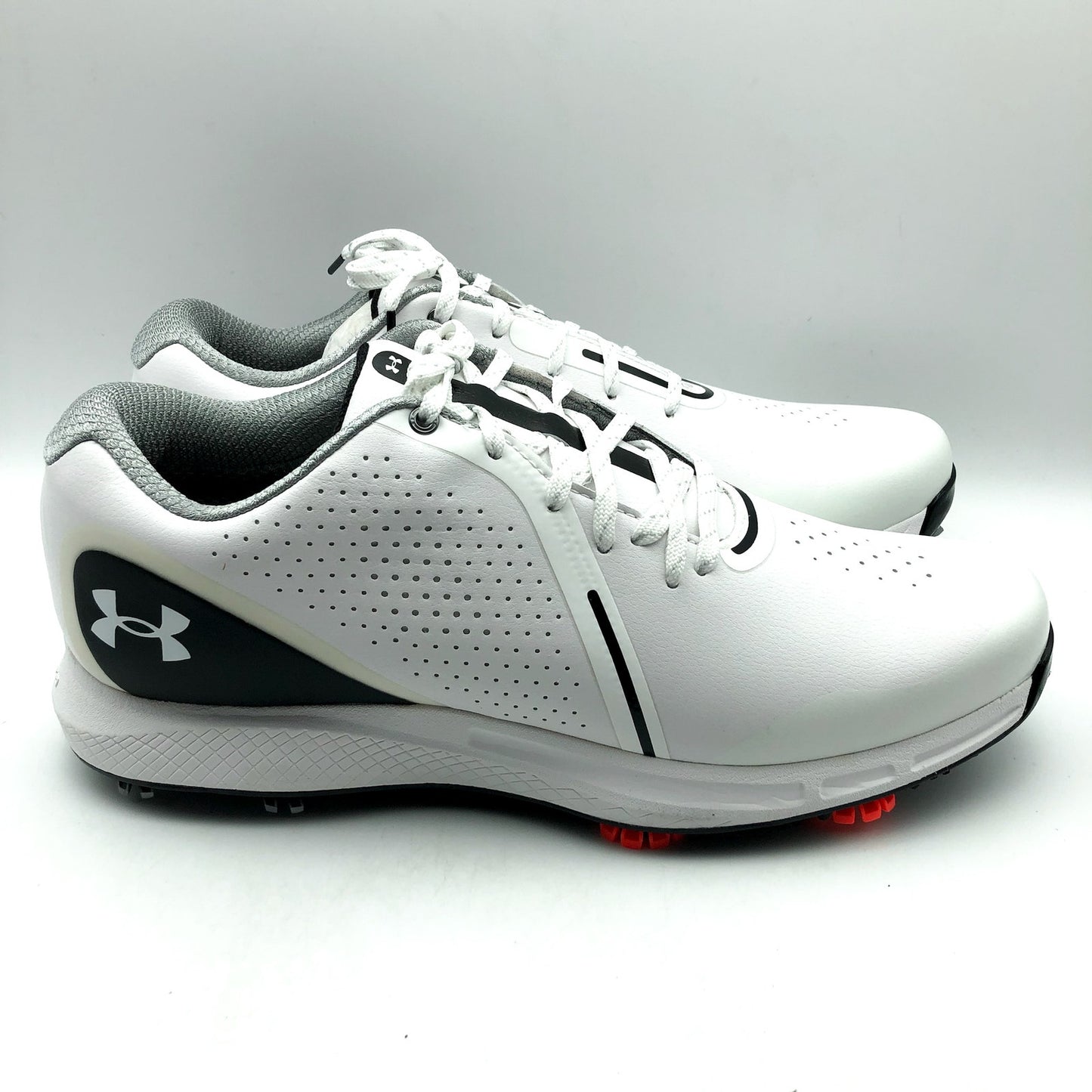 Under Armour Mens UA Charged Draw RST Golf Shoes US 11 EU 45 White Black NIB