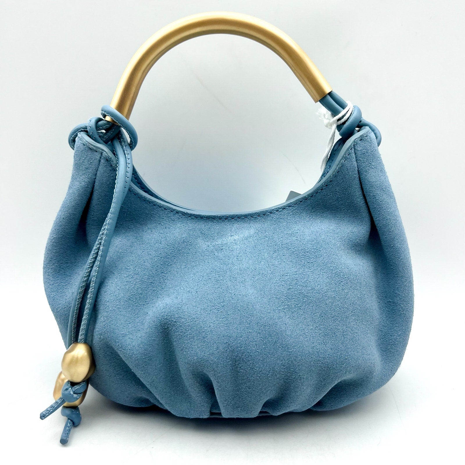 MADEWELL Women's The Mini Camren Handbag Blue Ocean Suede Leather NWT